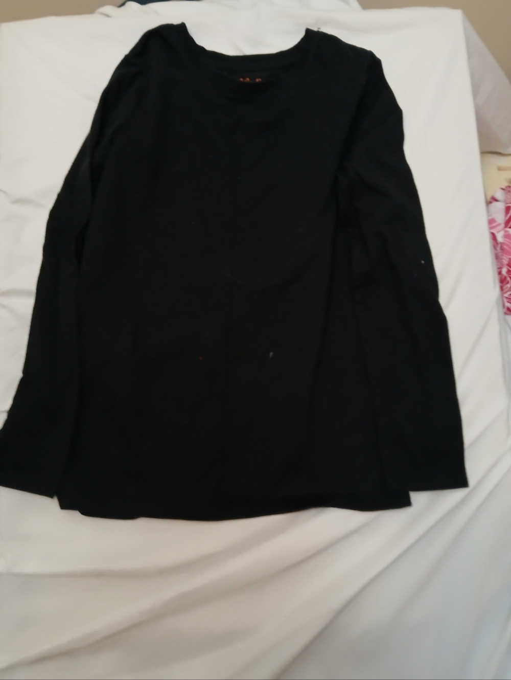 Cat & Jack Black Long Sleeve Crew Tee